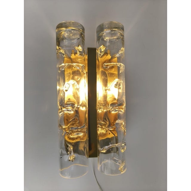 Ice Glass Wall Lights from Doria Leuchten, Germany, 1970s, Set of 2 For Sale - Image 16 of 18