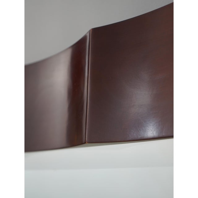 Glass Baker Modern Design Cherry Framed Square Mirror For Sale - Image 7 of 9