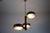 Metal Mid-Century Brass and Glass Ceiling Lamp by Stilnovo, Italy, 1960s For Sale - Image 7 of 12