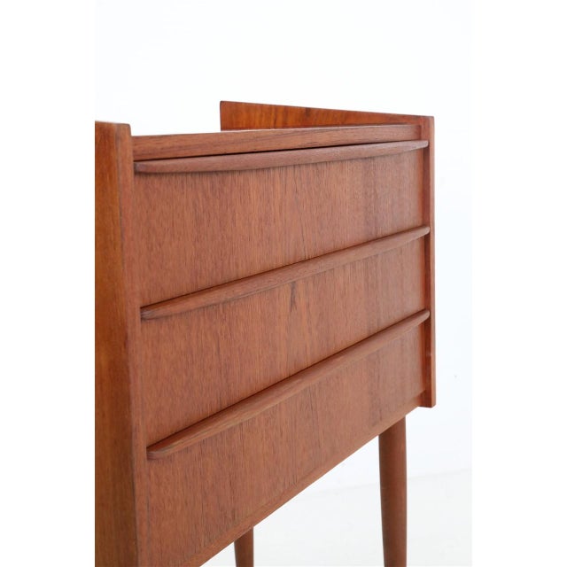 Brown Mid-Century Danish Teak Chest of Drawers, 1960s For Sale - Image 8 of 18