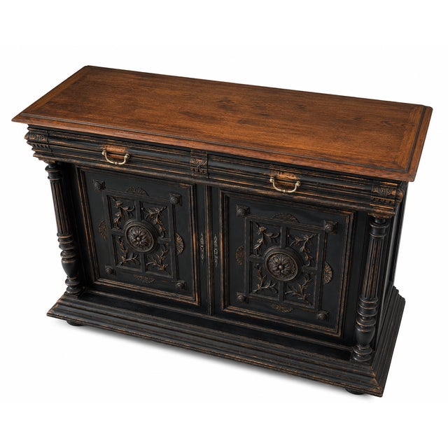 French Renaissance Revival Ebonised Walnut Sideboard, 1880 For Sale - Image 13 of 13