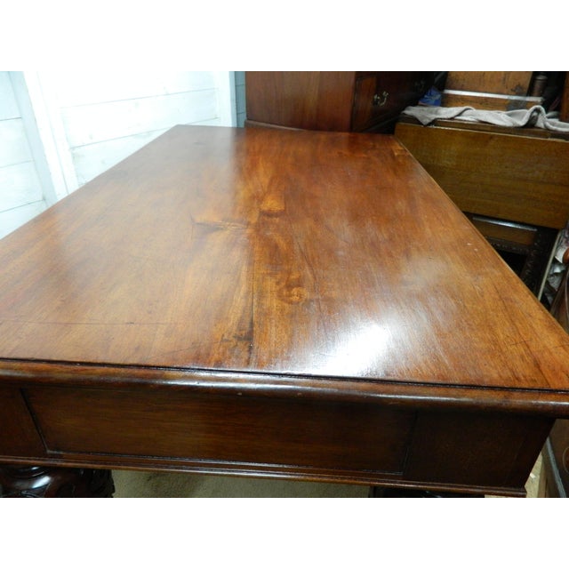 Victorian Desk Table in Mahogany For Sale - Image 14 of 18