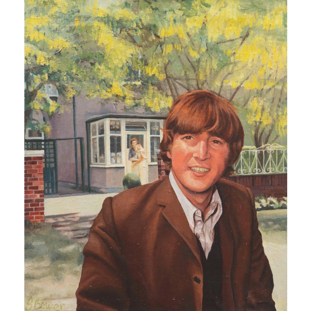 'John and Mimi With Tim' by Stephen Bower, John Lennon, England, 1982 For Sale