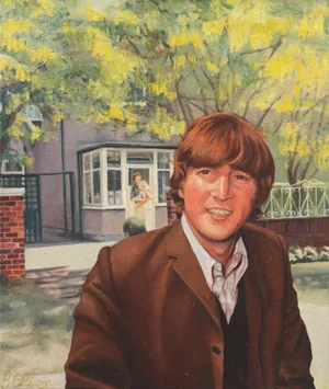 'John and Mimi With Tim' by Stephen Bower, John Lennon, England, 1982