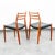 Wood 1960s Mid Century Danish Modern Dining Chairs Set 6 Niels j.l Moller #78 #62 Walnut For Sale - Image 7 of 12