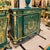 French Grand French Louis XVI Bottle Green Commode Cabinet With Lock, Gold Leaf & Bronze Ormolu For Sale - Image 3 of 3