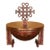 Vintage Decorative Tibetan Style Lidded Ceremonial Bowl on Stand For Sale