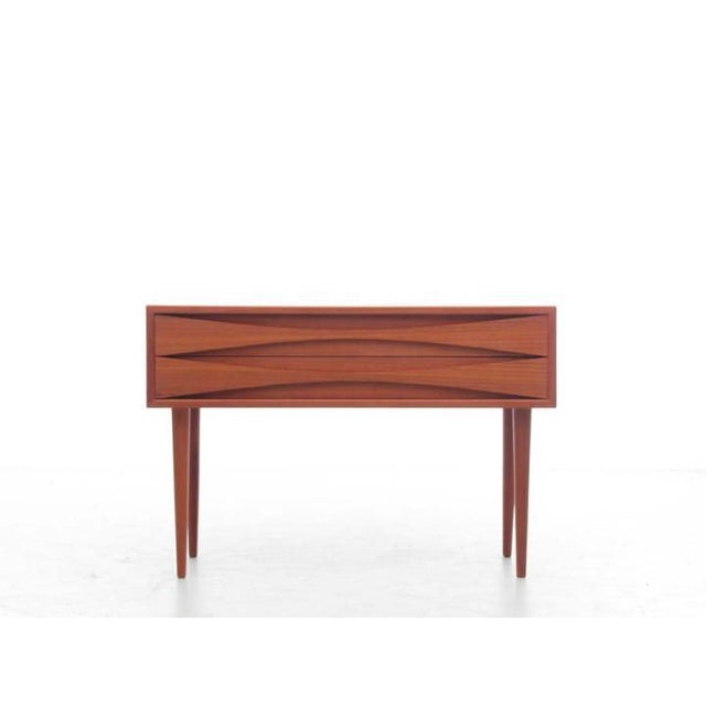 Mid-Century Modern Scandinavian Small Chest of Draw by Arne Vodder for Sibust Funiture Year 1950 Condition Excellent...