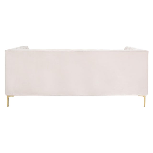 Metal Vydia Tufted Sofa - Blush / Gold For Sale - Image 7 of 7