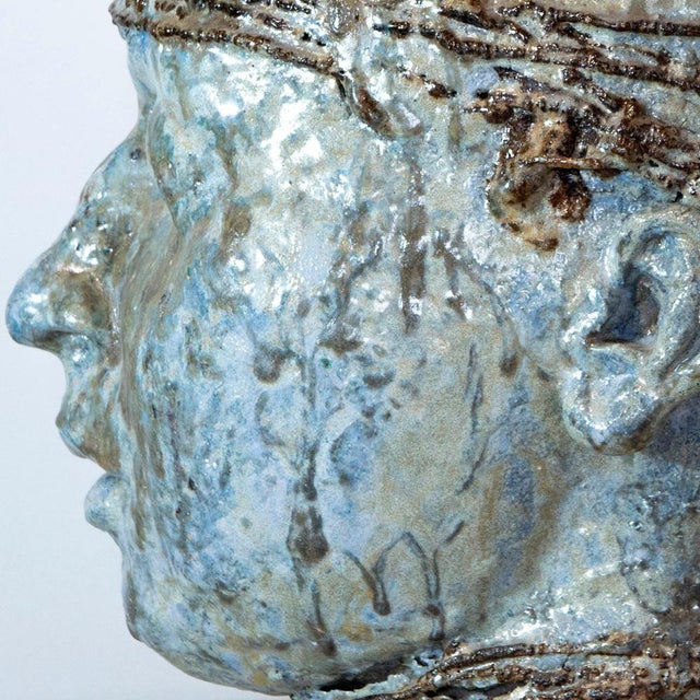 Sea Glazed Refractory and Iron Sculpture, 2010s For Sale - Image 15 of 17