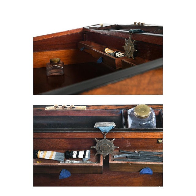 English Writing Case with Secret Compartments, 1860s For Sale - Image 5 of 9