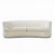 Weiman Mid Century Channeled Crescent Sofa This sofa measures: 93 wide x 38 deep x 28.5 inches high, with a seat height of...