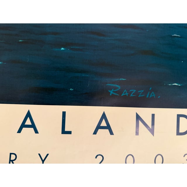 Paper Razzia (Gérard Courbouleix-Dénériaz) - Louis Vuitton Cup, Auckland, New Zealand, 2002, Color Lithographic Poster For Sale - Image 7 of 7