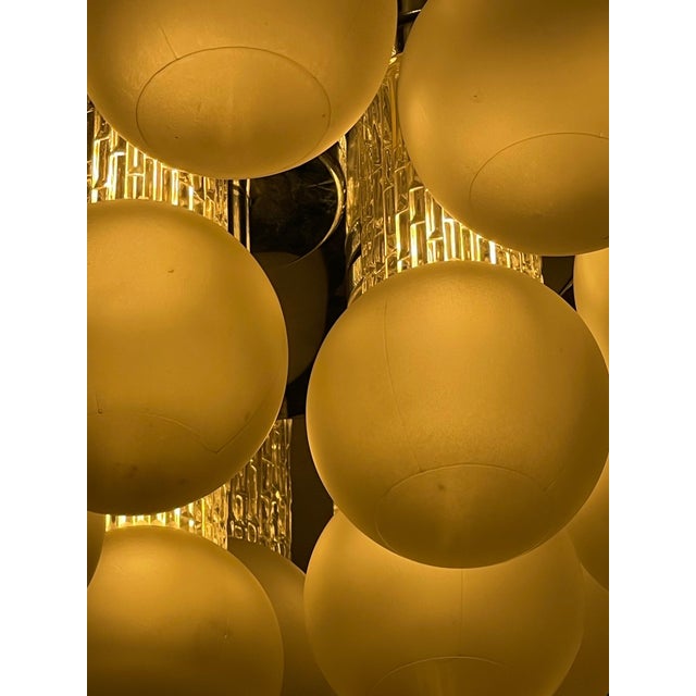 Ceiling Light in Glass and Chrome from Kinkeldey, Austria, 1970 For Sale - Image 12 of 15