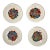 Set of 4 Vintage Murano Gambaro & Poggi Millefiori Glass Plates - Made in Italy For Sale