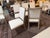 Restoration Hardware Heston Dining Table + Eight Linen Dining Chairs, Set For Sale - Image 12 of 12