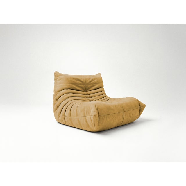 Togo Sofa in Curry Microfiber by Michel Ducaroy for Ligne Roset, Set of 5 For Sale - Image 9 of 13