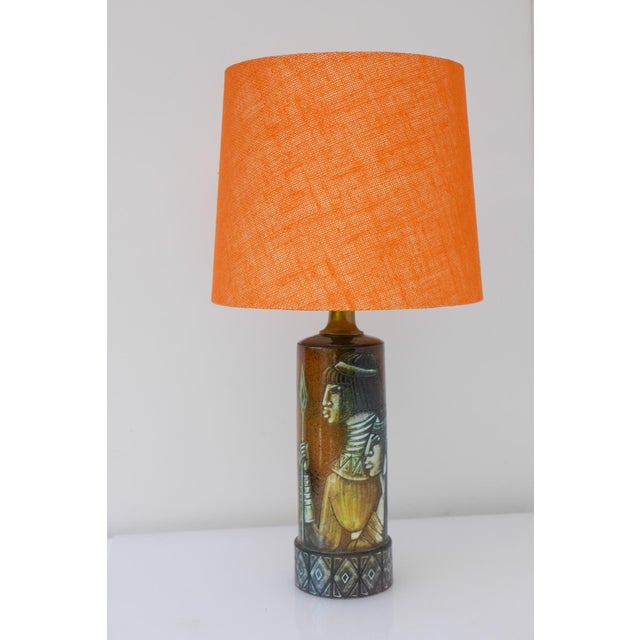 Large Vintage Scandinavian Pottery Table Lamp by Bonnie Rehnqvist, 1970s For Sale - Image 15 of 16