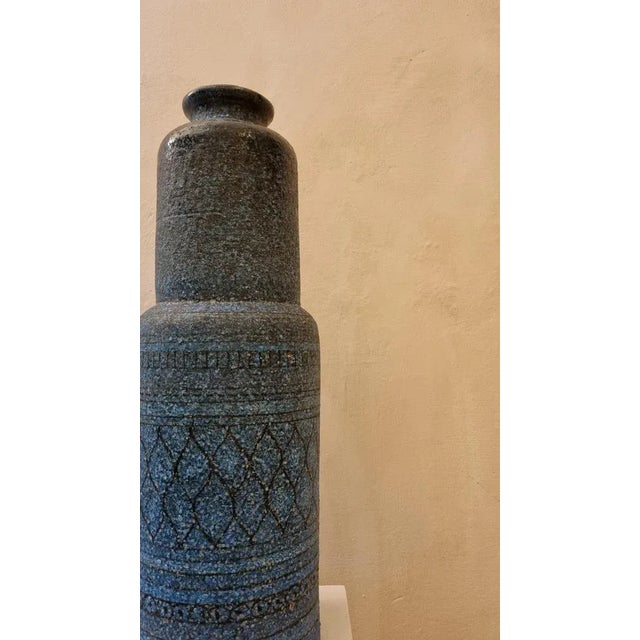 Mid-Century Modern Ceramic Lamp Holder Vase by Aldo Londi for Ceramiche Bitossi Montelupo, 1970s For Sale - Image 3 of 5
