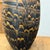 Late 20th Century Black & Canyon Brown Ceramic Drip Vase with Fluted Neck For Sale - Image 5 of 9