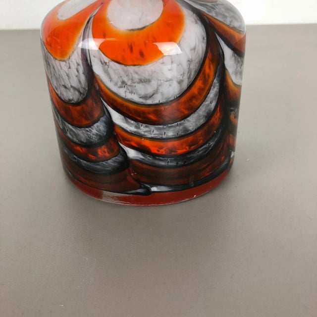 Large Vintage Pop Art Multi-Color Vase from Opaline Florence, Italy, 1970s For Sale - Image 6 of 11