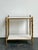 Vintage Brass Faux Bois Two-Tier Table For Sale In West Palm - Image 6 of 12