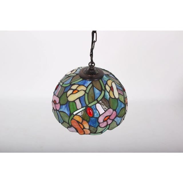Danish Lead Glass Pendant Lamp, 1970s For Sale - Image 6 of 9