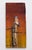 Evening Perch by Terra Novak | Oil on birch Bird sitting on a wooden post at sunset. For Sale