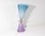A 2000 Postmodern art glass vase by the American glass artist Stephan Cox (born 1956). This delicate work is composed of a...