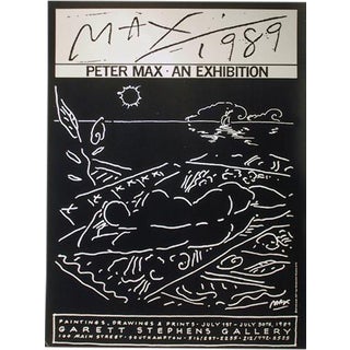 1989 Peter Max "Garett Stephens Gallery" Poster For Sale