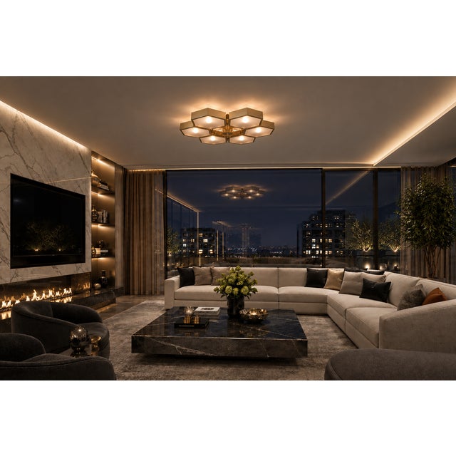21st Century Esagoni Flush Mount by Fabio Ltd For Sale - Image 13 of 13
