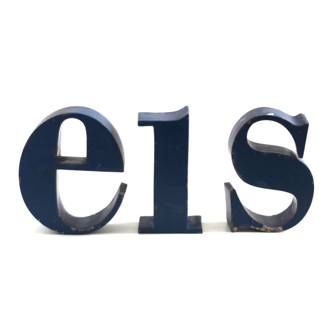 Industrial French Industrial EIS or SIE Letter Set, 1950s, Set of 3 For Sale - Image 3 of 5