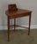 Antique Half-Round Demilune Oak Writing Desk With Tabletop Organizer