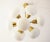 Gold Mid-Century Sputnik Milk Glass Chandelier, 1960s For Sale - Image 8 of 10