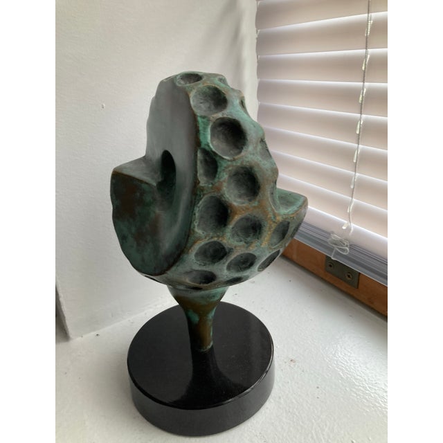 Mid-Century Modern Vintage Abstract Bronze Golf Ball Sculpture For Sale - Image 3 of 6