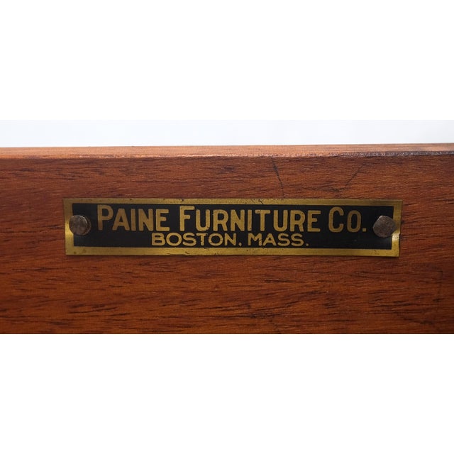 Chippendale Style Carved Mahogany Ball & Claw 4 Drawer Low Boy Dresser CLEAN! For Sale - Image 6 of 15