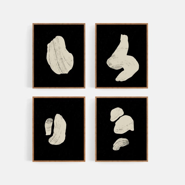 Contemporary Abstract Figure Giclee Prints, Set of 4 For Sale - Image 3 of 4