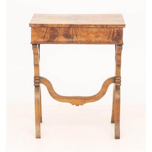 Brown Louis XV Style Walnut Sewing Table For Sale - Image 8 of 9