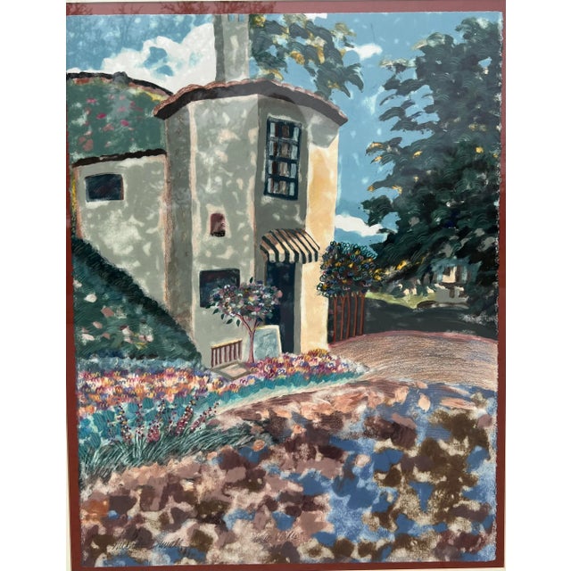 Sculpture Materials 20th Century “Palos Verdes” Original Impressionist Style Landscape Painting, Framed For Sale - Image 7 of 10