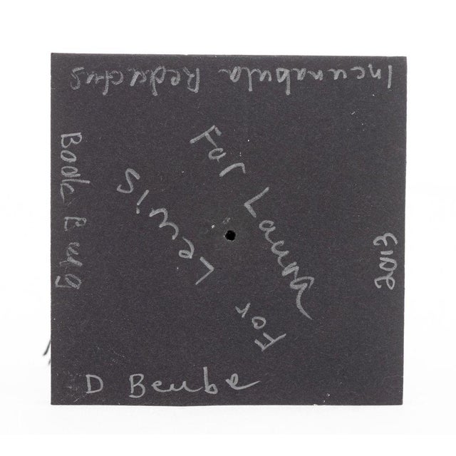 Doug Beube Book Bug Paper and Steel Pin Sculpture For Sale - Image 9 of 9