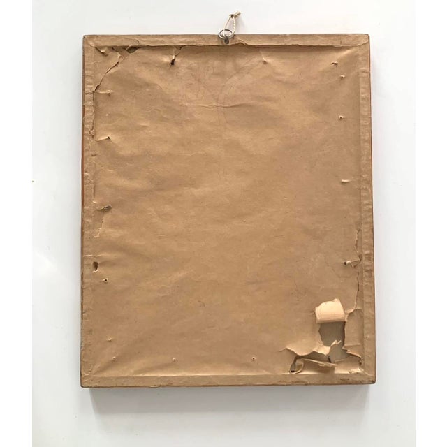 Antique Geisha Japanese Velvet Painting - Signed and Framed Original For Sale - Image 4 of 4