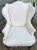 1980s Vintage Lee Industries Lyrical Snow Upholstered Wingback Arm Chair For Sale - Image 9 of 12