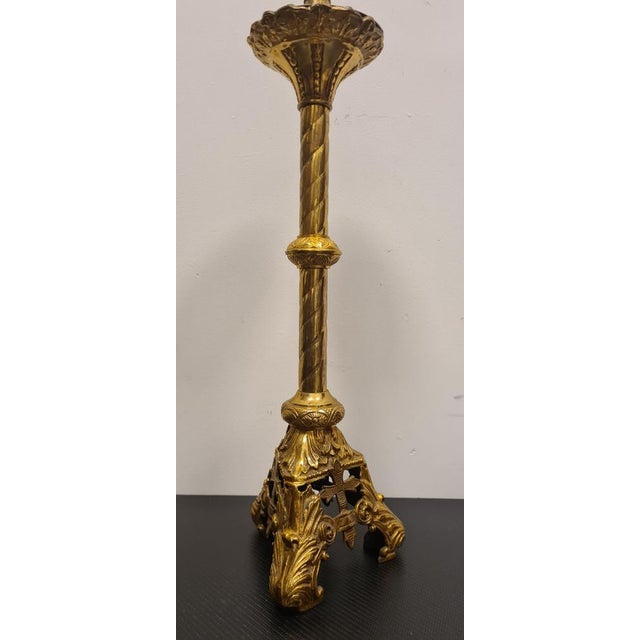 Brass Candlesticks, Set of 2 For Sale - Image 12 of 16