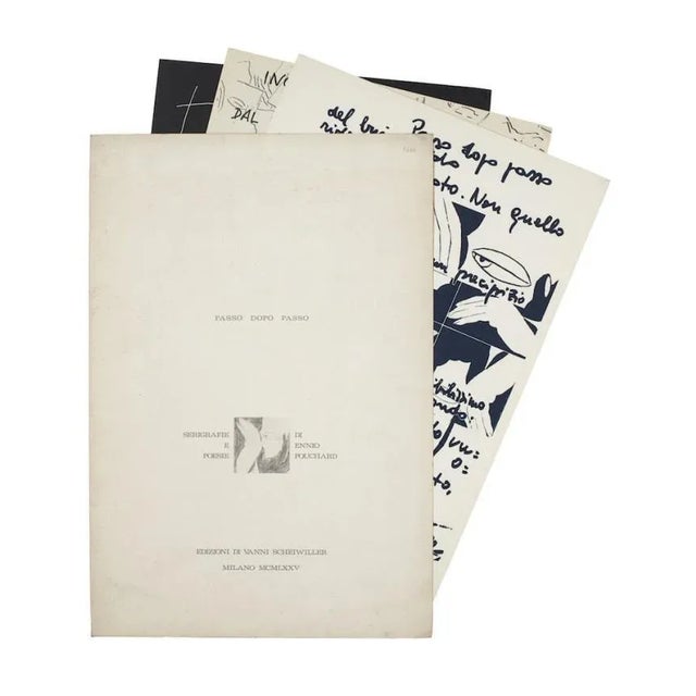 Ennio Pouchard, Step by Step, Suite of 3 Screen Prints T, 1975, Set of 3 For Sale - Image 6 of 7