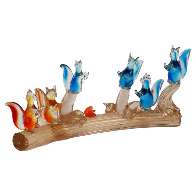 Vintage Sculpture in Murano Glass For Sale