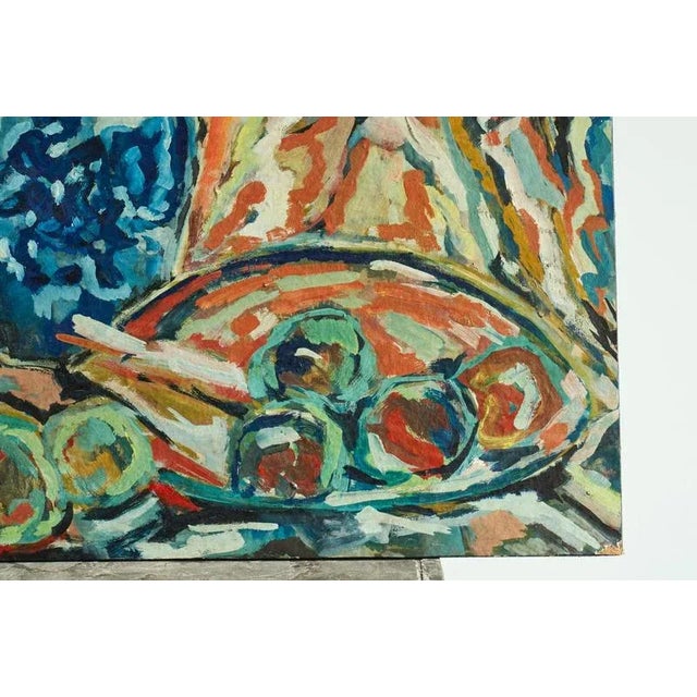 Modernist Scene, Oil on Board, 1960s For Sale - Image 7 of 18