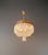 1930s Antique Oval Flush Mount Chandelier Brass Crystal Ceiling Light Restored Gold For Sale - Image 5 of 10