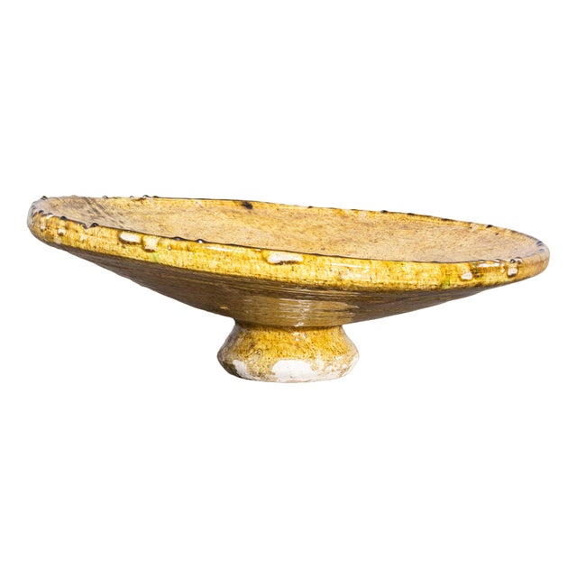 Large Moroccan Ceramic Platter For Sale
