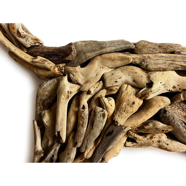 Vintage Rustic Coastal Driftwood Dog Wall Art For Sale - Image 4 of 6