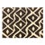 Peter Fasano Sarpa Chocolate Brown Ivory Hand Printed Pure Linen Ethnic Tribal Diamond Geometric Upholstery Fabric For Sale